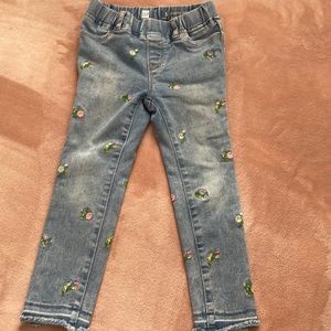 Flowered print jeggings